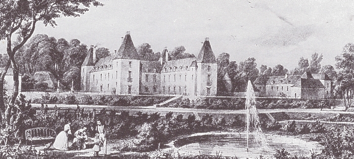 Le château de Montjeu - Tiré de l'ouvrage Deux Siècles de Vènerie à travers la France - H. Tremblot de la Croix et B. Tollu (1988)